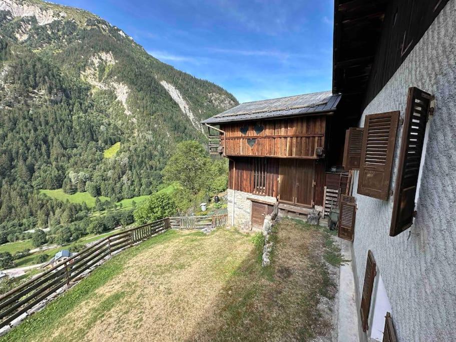 Mountain House With Two Barns And A Garden *